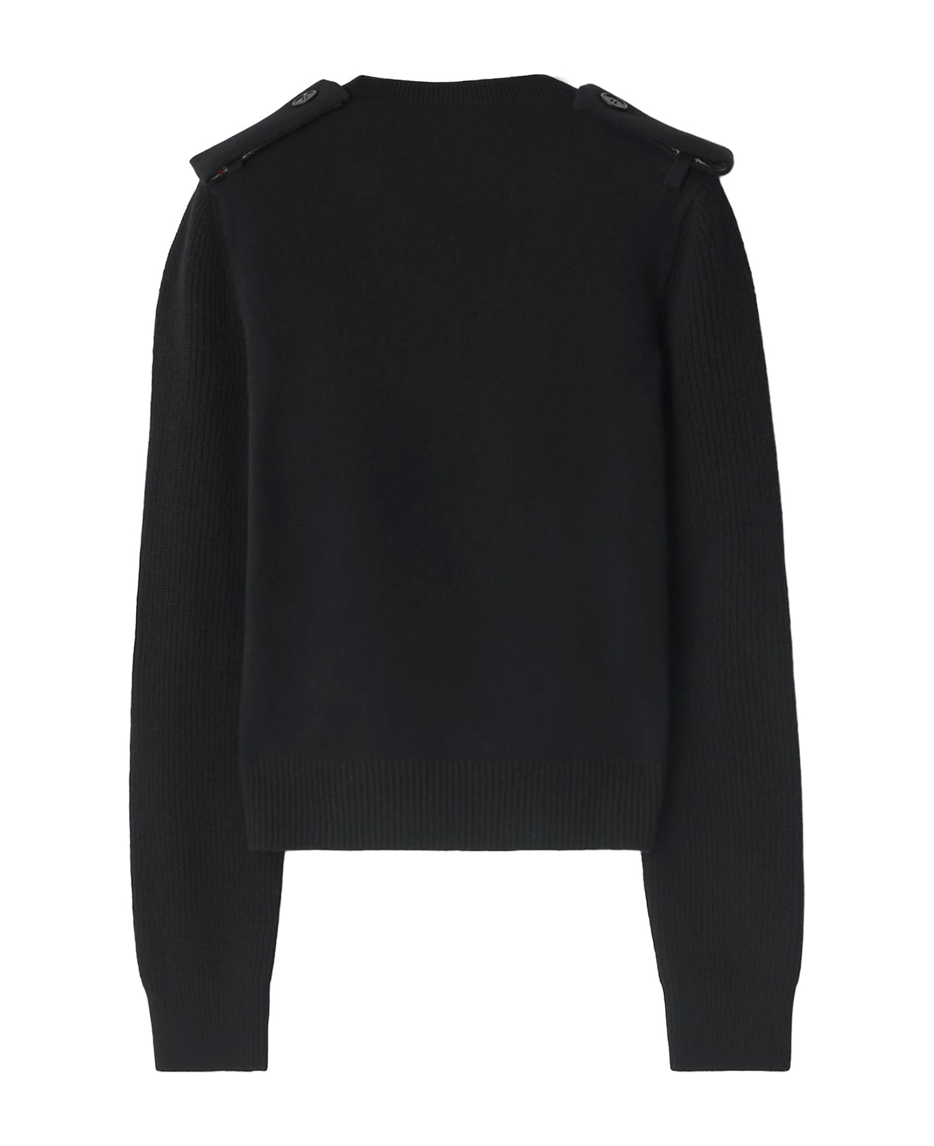 Burberry Wool And Cashmere Sweater - Black