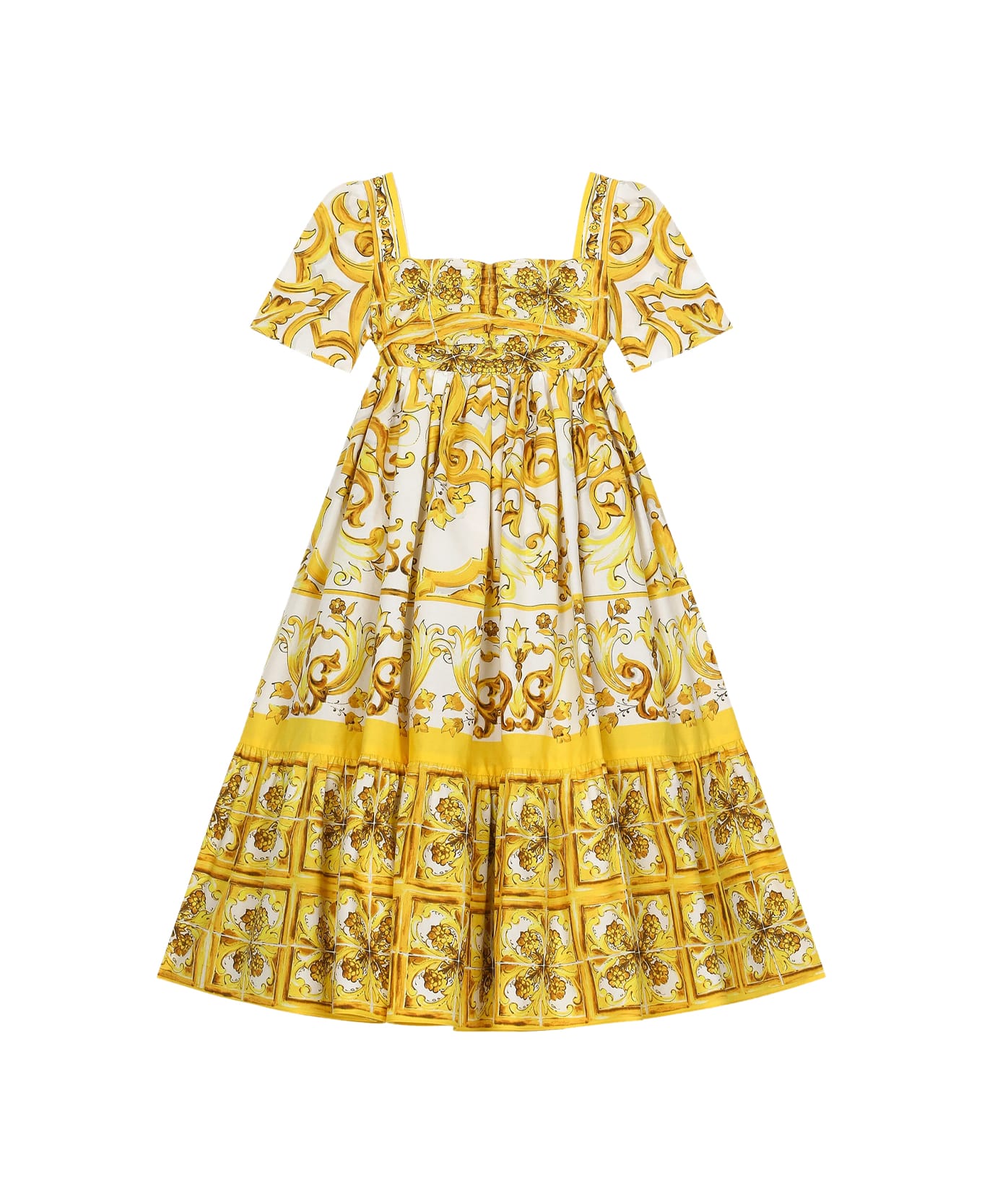 Dolce & Gabbana Poplin Dress - Yellow