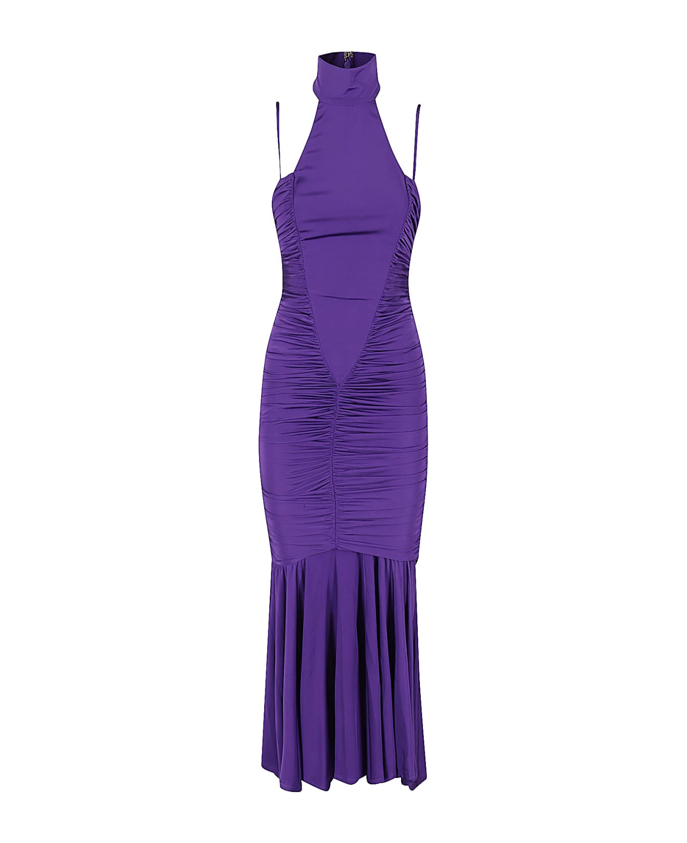 Versace Jeans Couture Organzino Dress - Purple