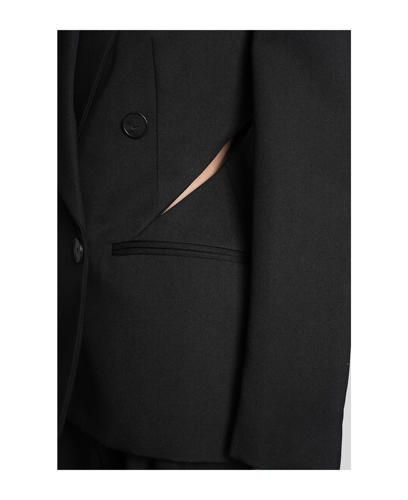 Givenchy Blazer In Black Wool - black