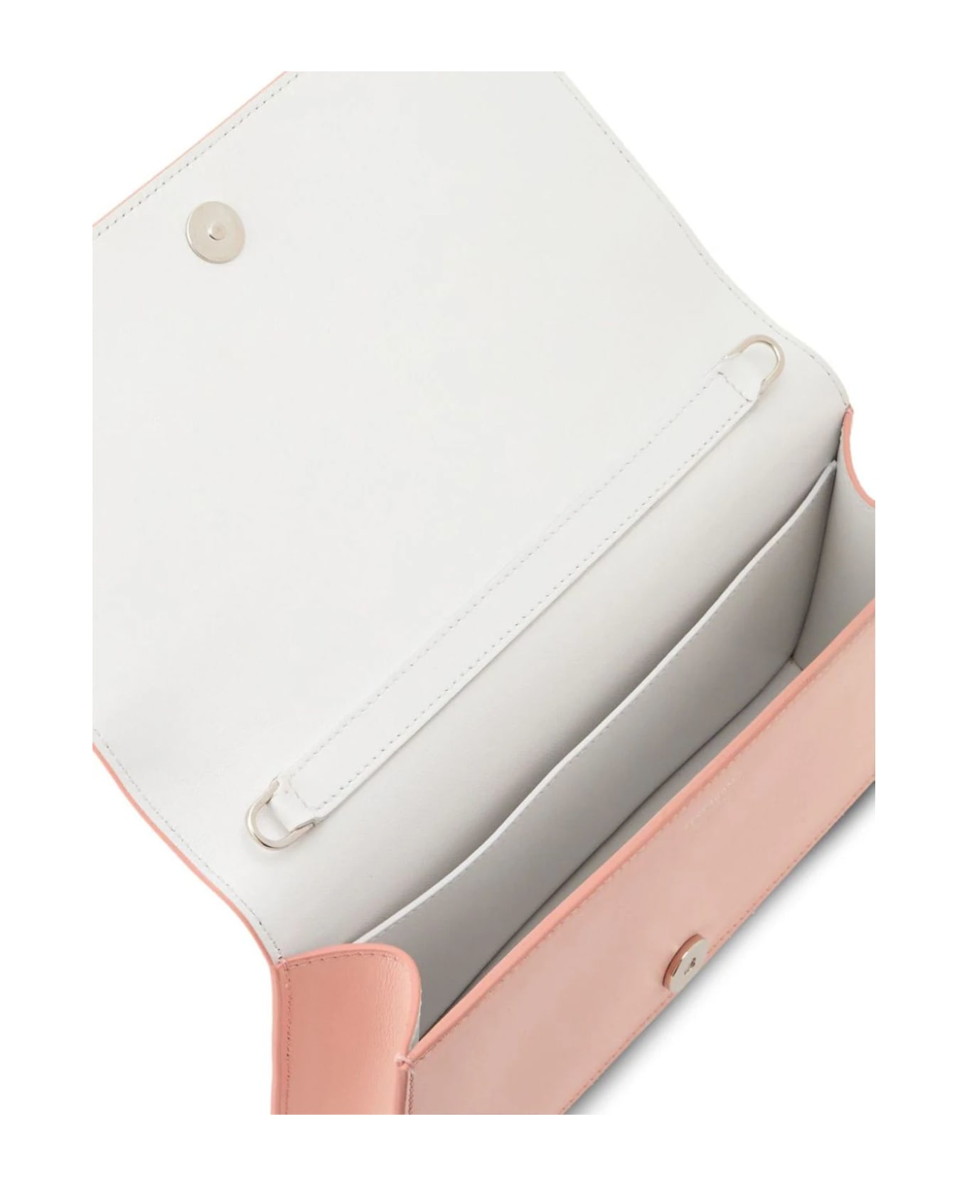 Ferragamo Double Gancini Mini Bag - Nylund pink || optic-white バッグ