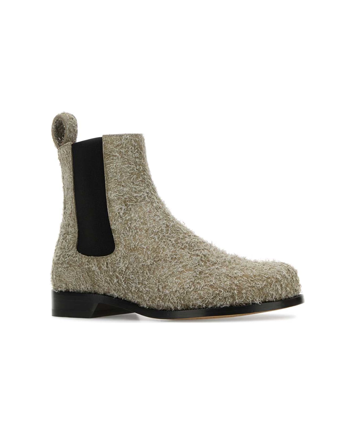 Loewe Khaki Suede Campo Chelsea Ankle Boots - KHAKIGREEN