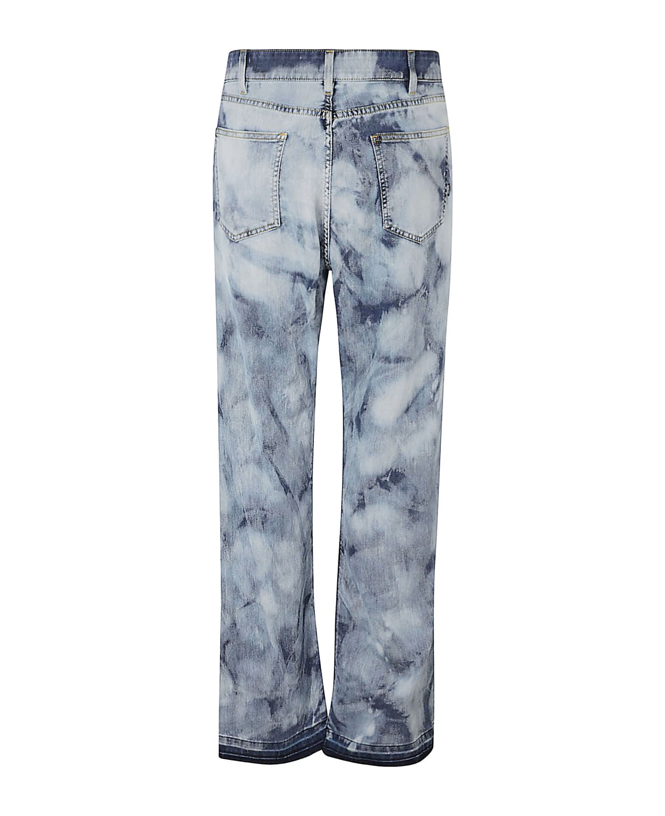 Laneus Bleached Denim 5 Pockets Jeans - VARIANTE UNICA デニム