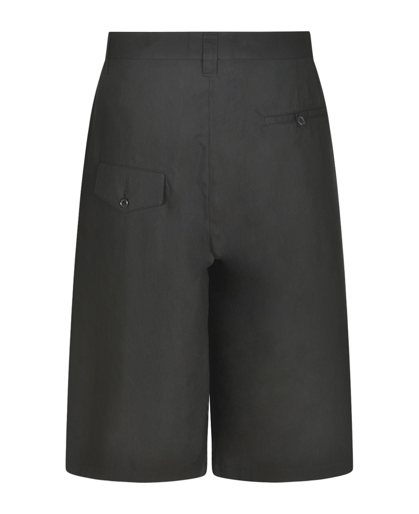 Moschino Wide Leg Plain Trouser Shorts - Black