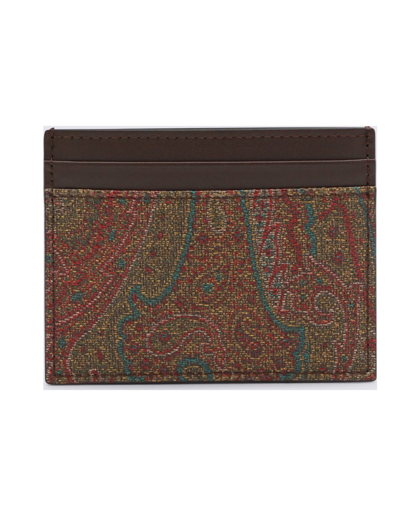 Etro Brown Card Holder - ARNICA