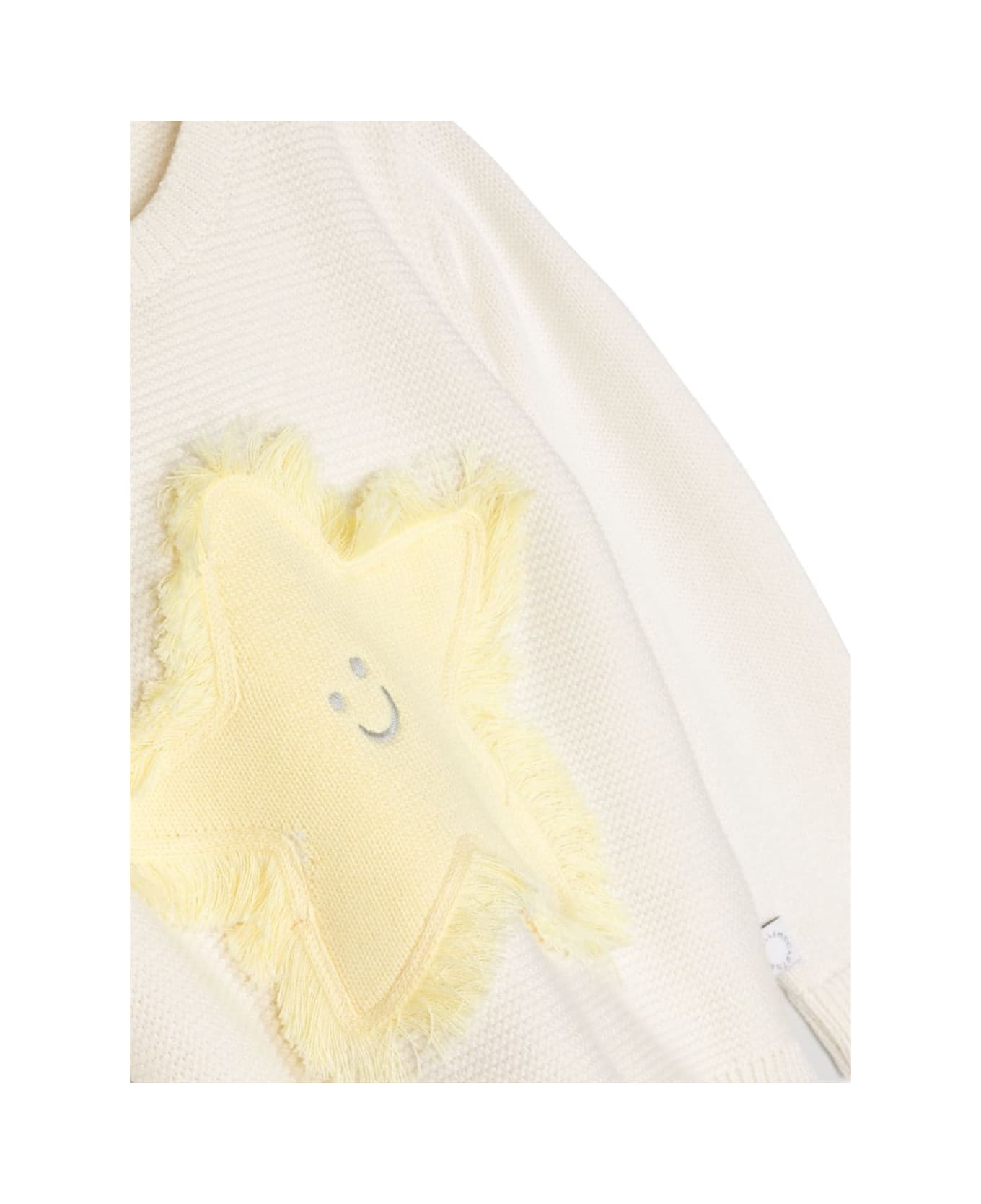 Stella McCartney Kids Sweater With Star - White ニットウェア＆スウェットシャツ