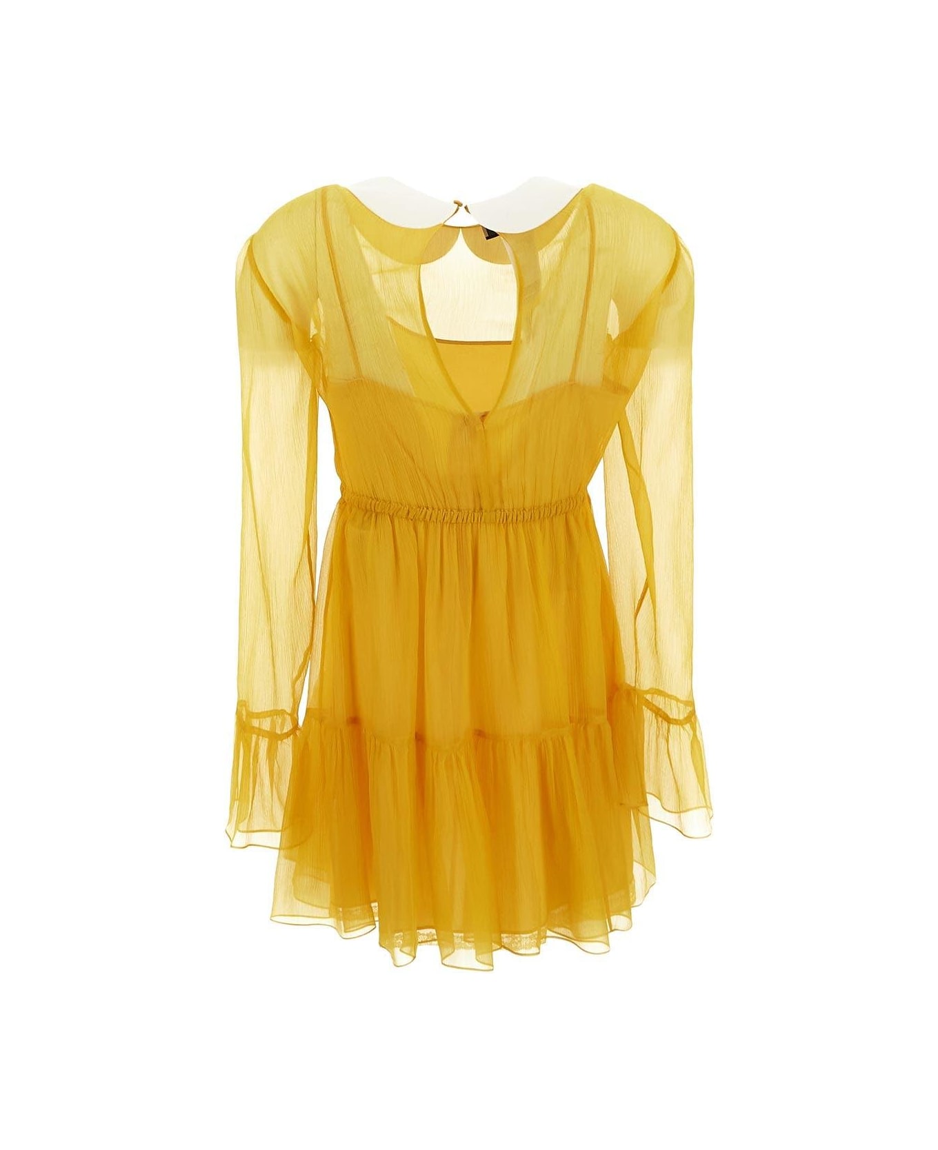 Gucci Silk Chiffon Dress - Yellow