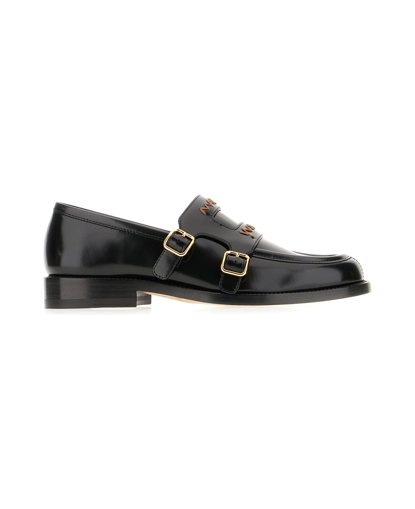 Marni Leather Loafers - BLACK