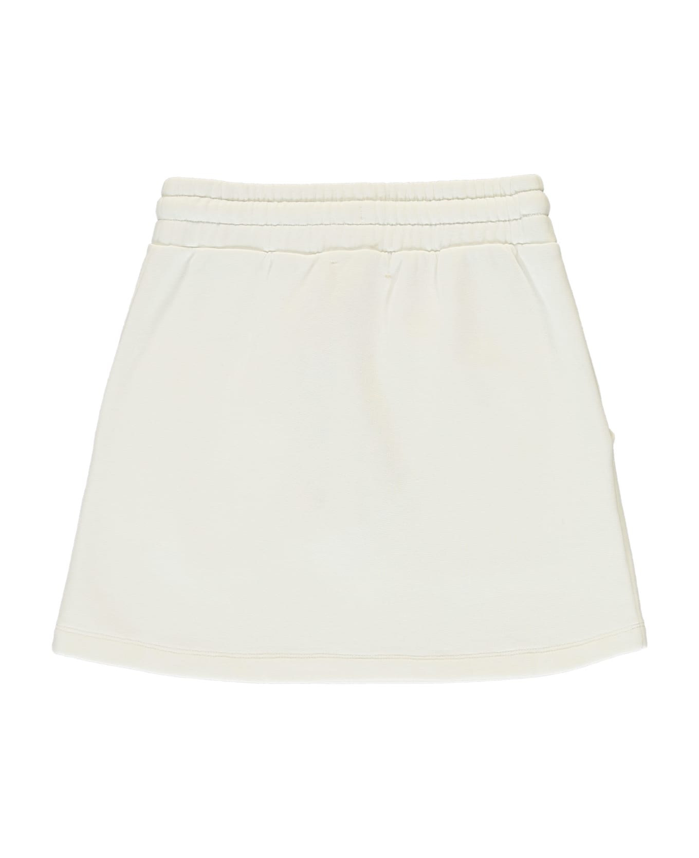 Off-White Cotton Mini-skirt - White
