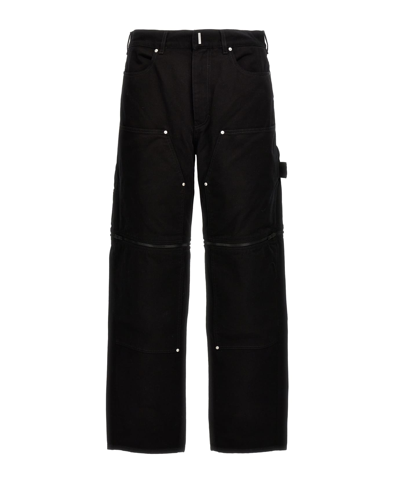 Givenchy Zip Off Carpenter Jeans - BLACK