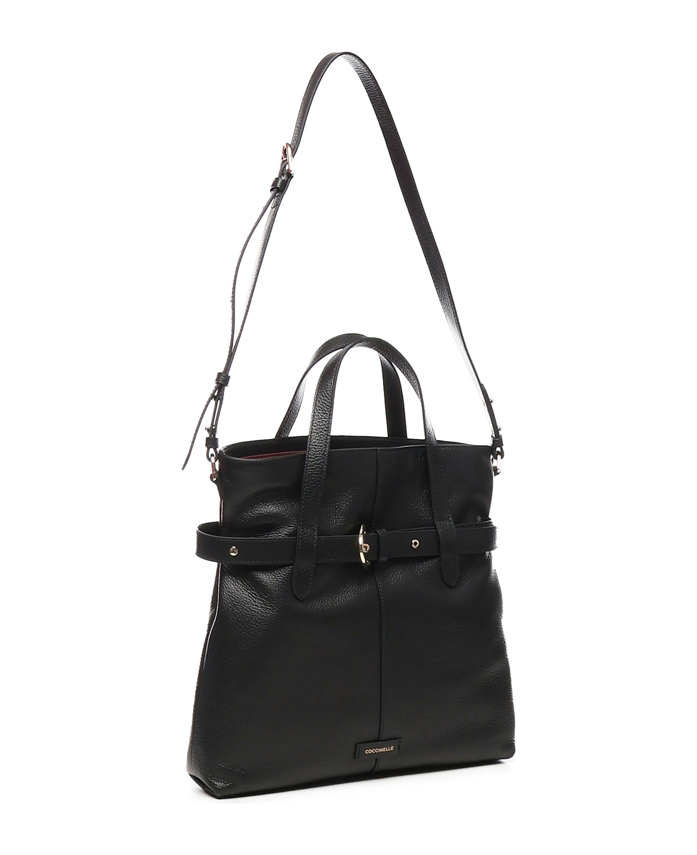 Coccinelle Bucket Bag With Buckle - Black