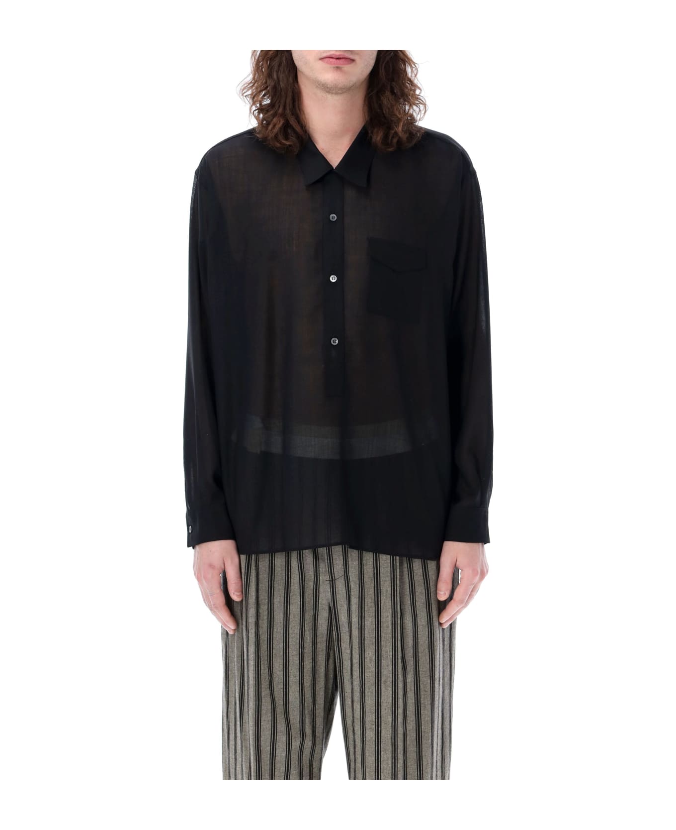 Magliano Folk Polo Shirt - BLACK シャツ