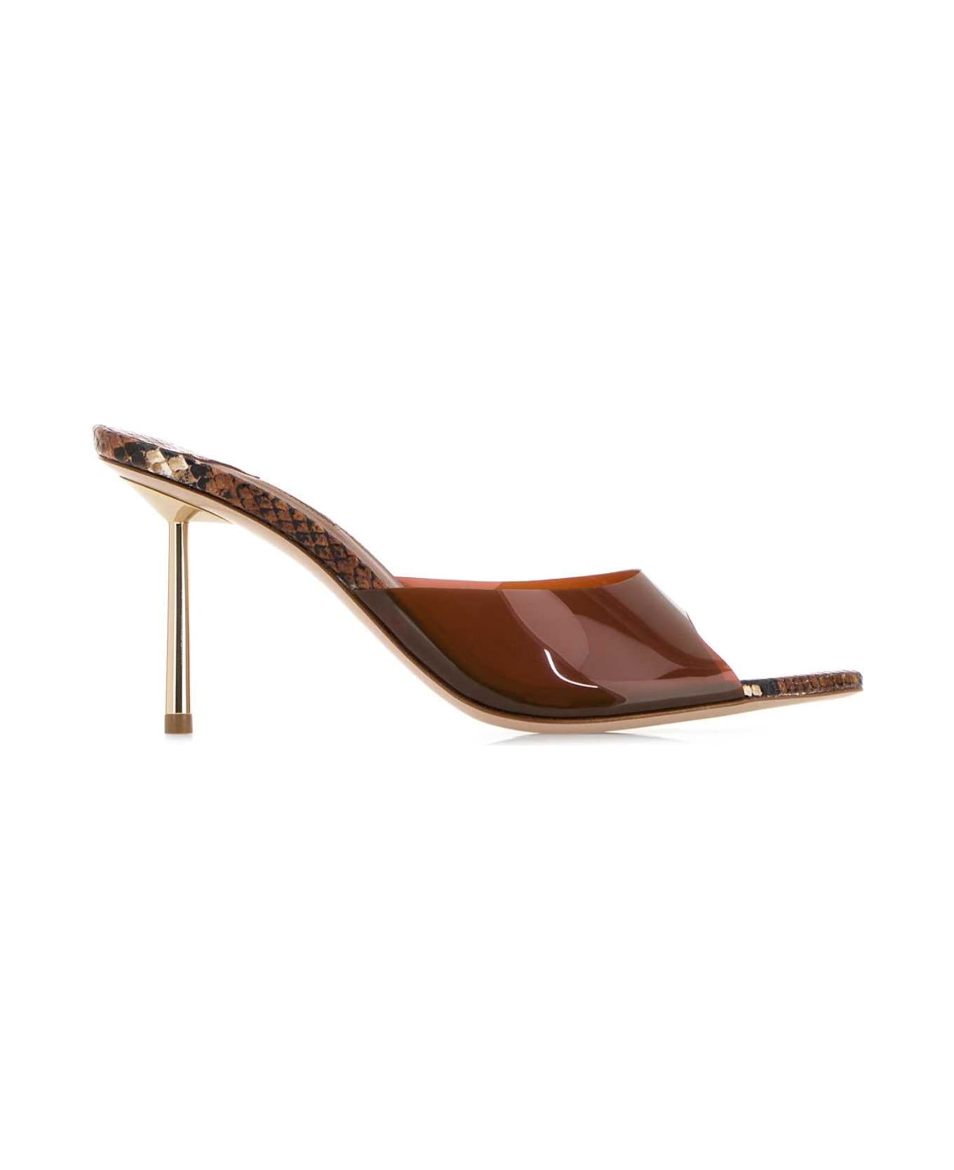 サンダル・ミュール LE SILLA SS25 Brown PVC Bella mules (6613B080BMPXDUR 733) Le Silla Brown Pvc Bella Mules | italist
