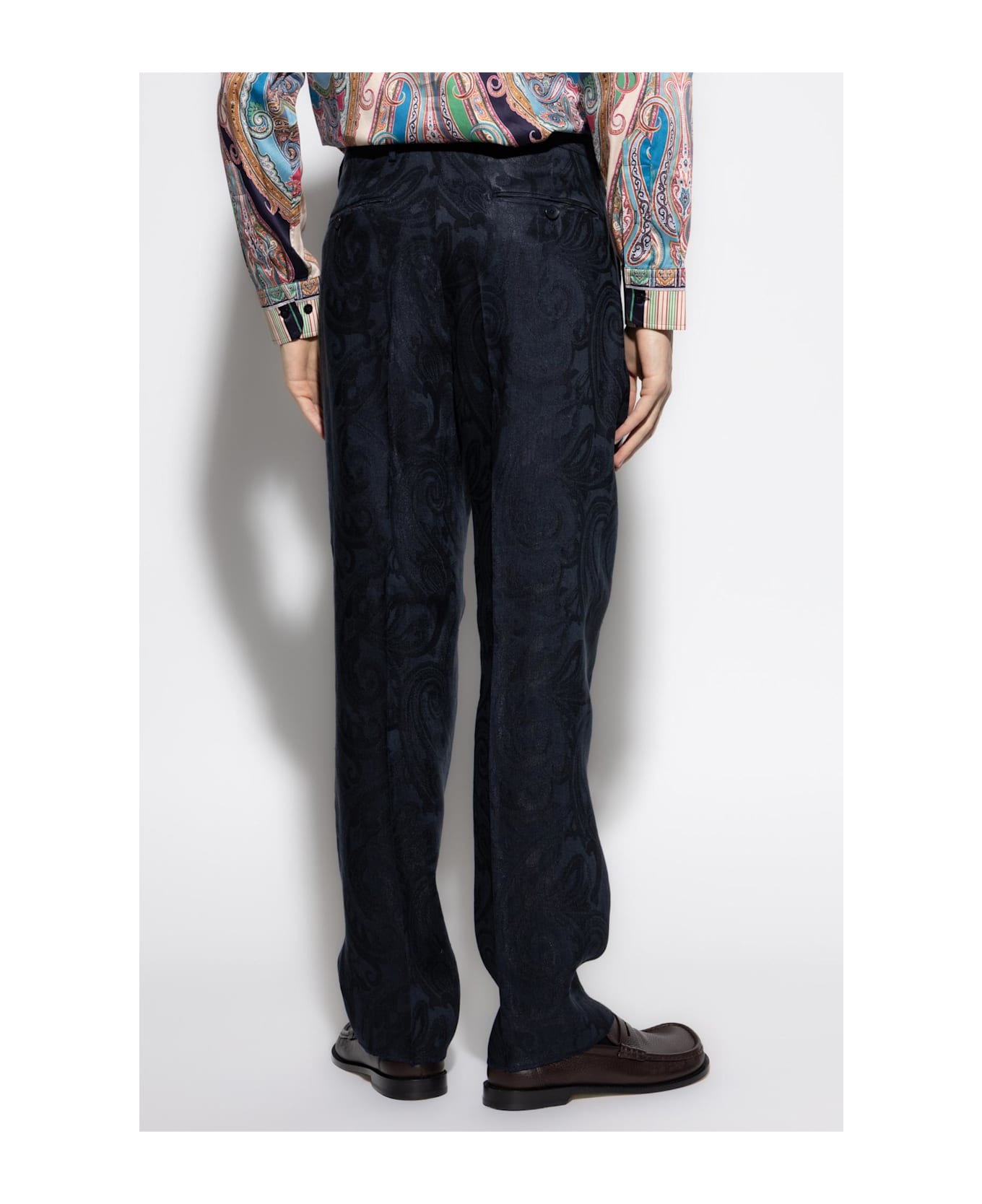Etro Patterned Pants - Blue