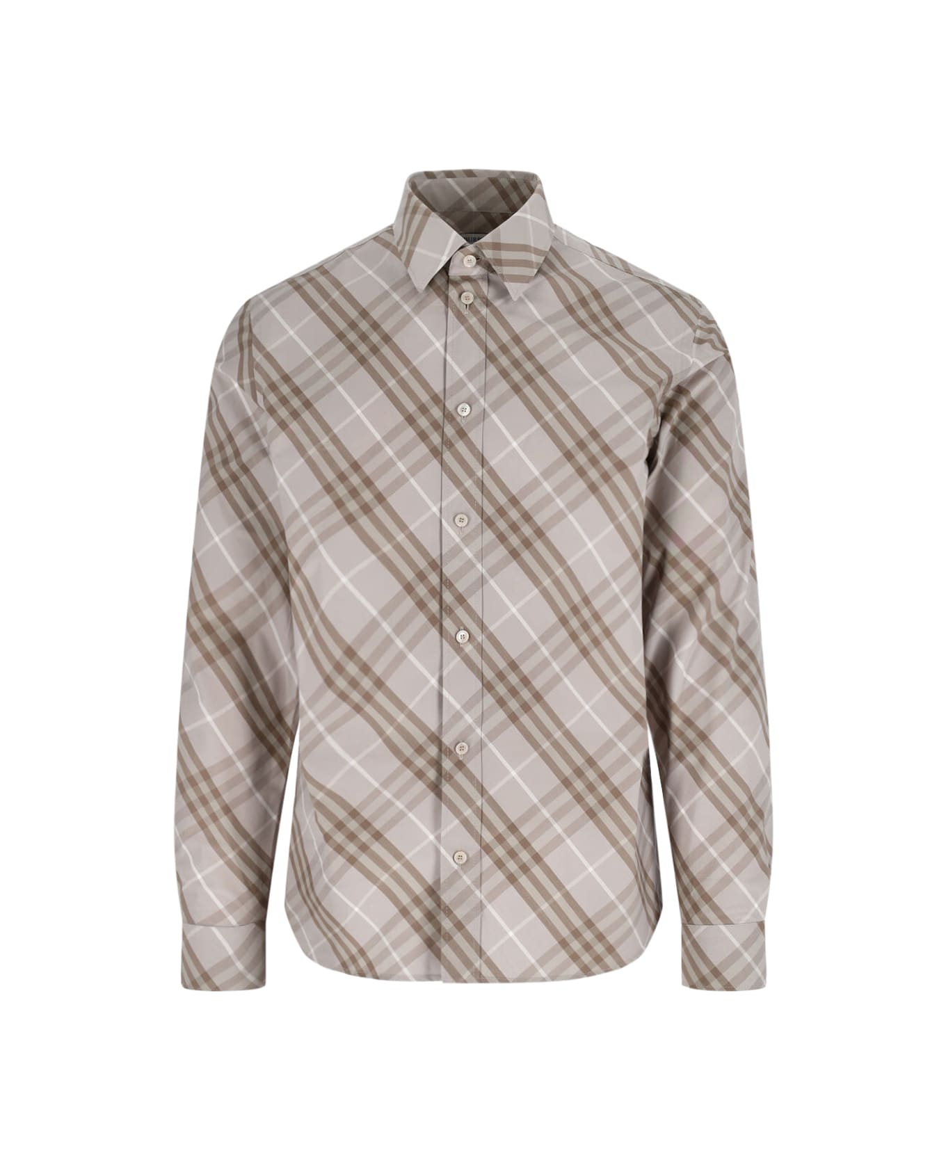 Burberry 
check
 Shirt - Gray