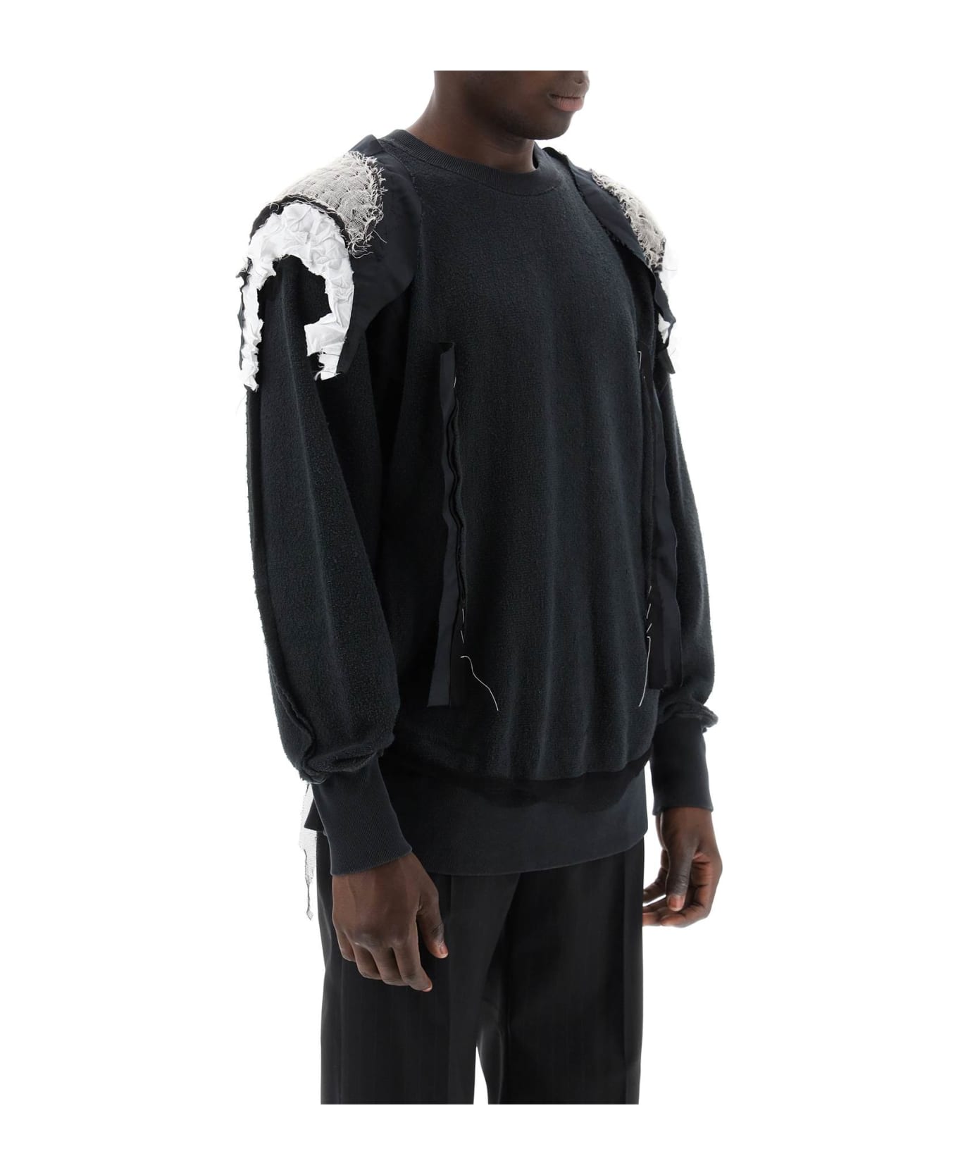 Maison Margiela Inside-out Sweatshirt - CHARCOAL (Black)