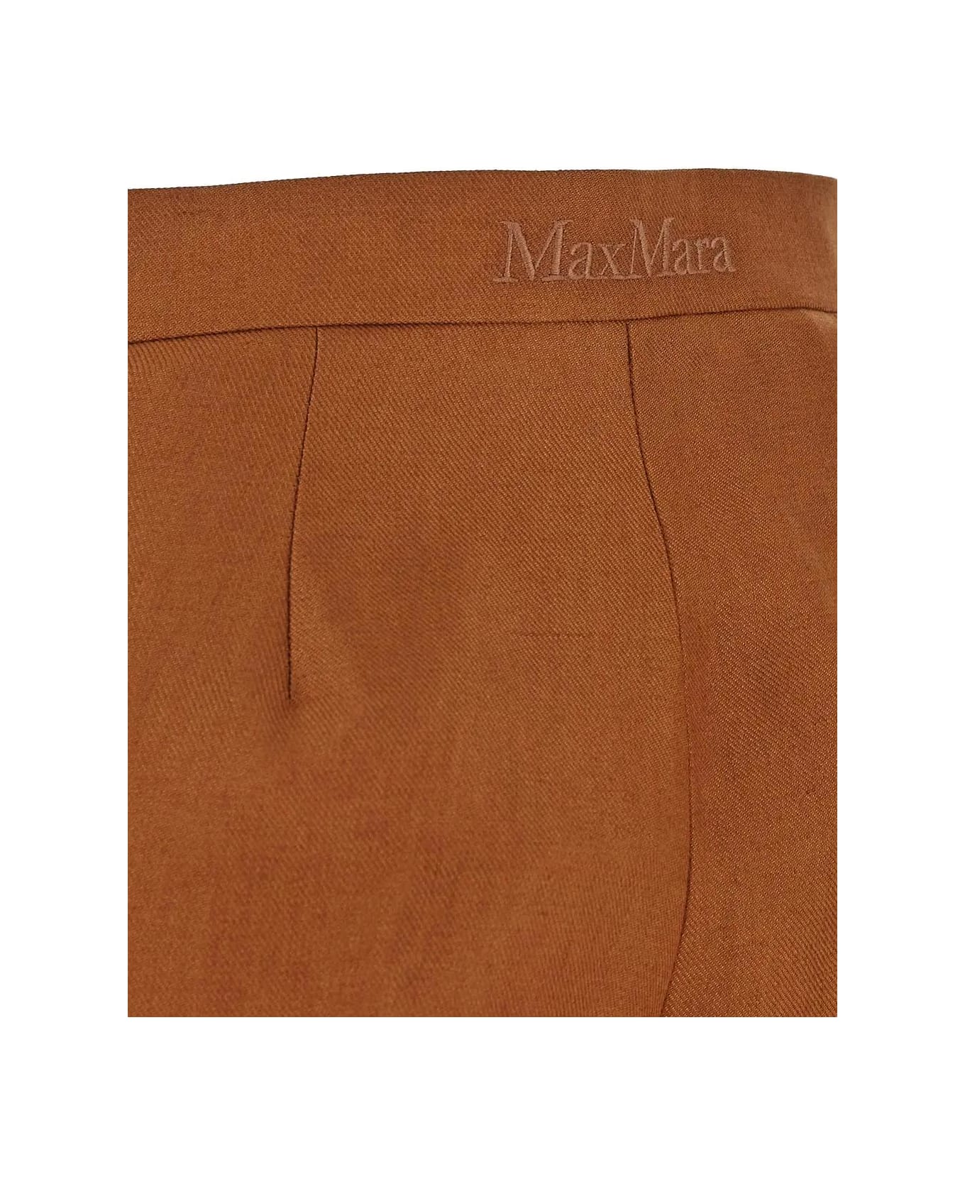 Max Mara Pleated Front Trousers - MARRONE