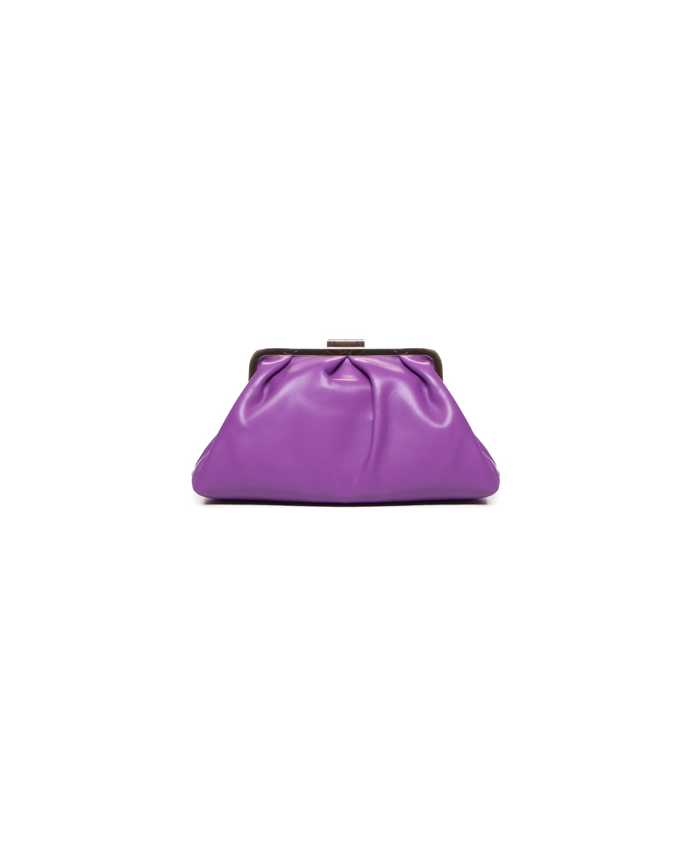 Love Moschino Shoulder Bag With Logo Plaque - Purple