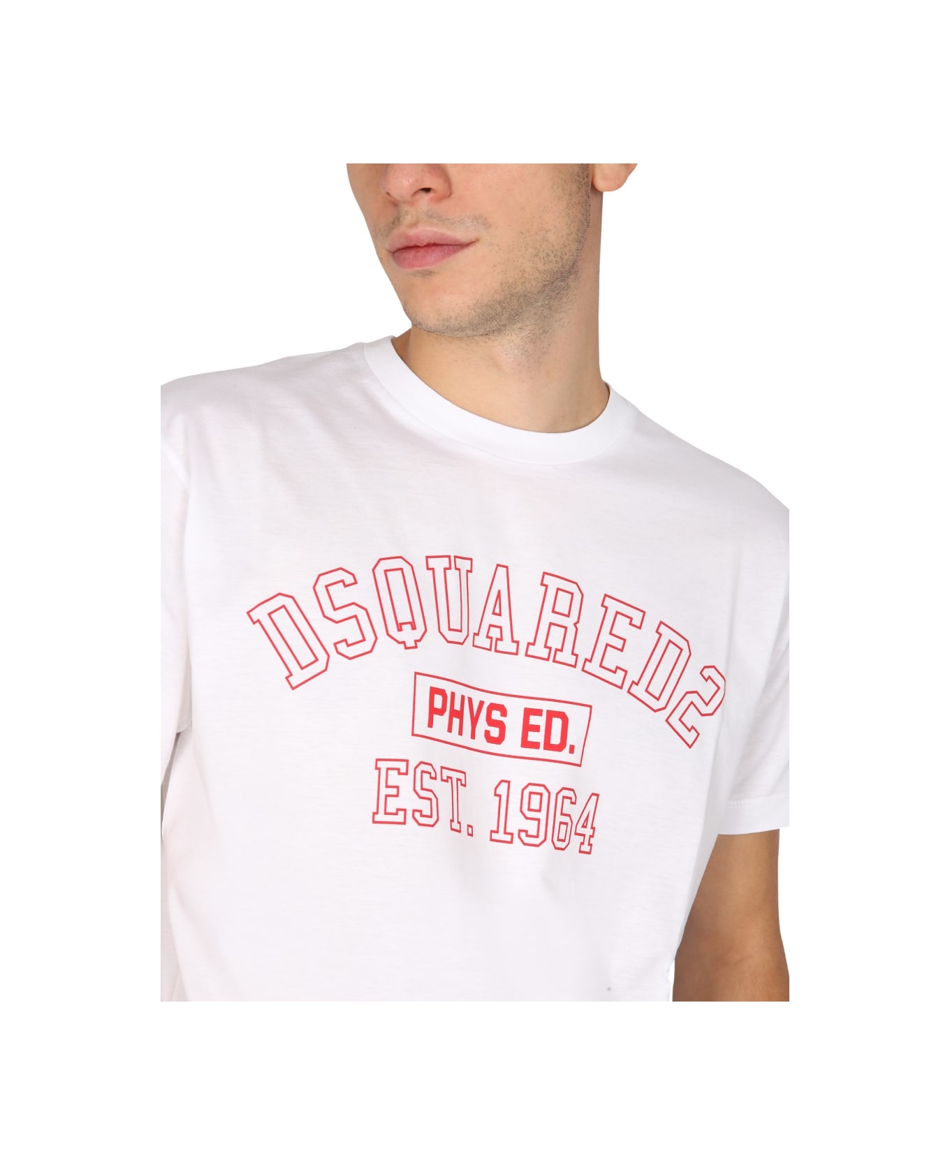 Dsquared2 T-shirt D2 Phys. Ed. Cool - WHITE