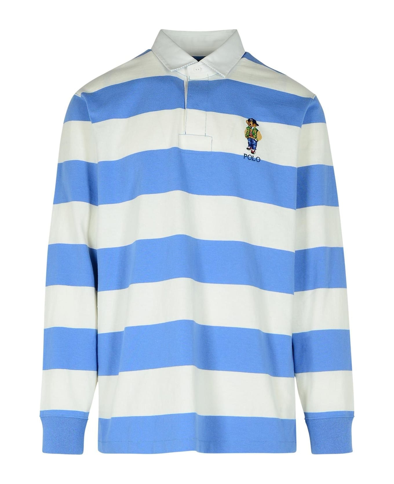 Polo Ralph Lauren Teddy Bear-printed Long-sleeved Polo Shirt - Multicolor