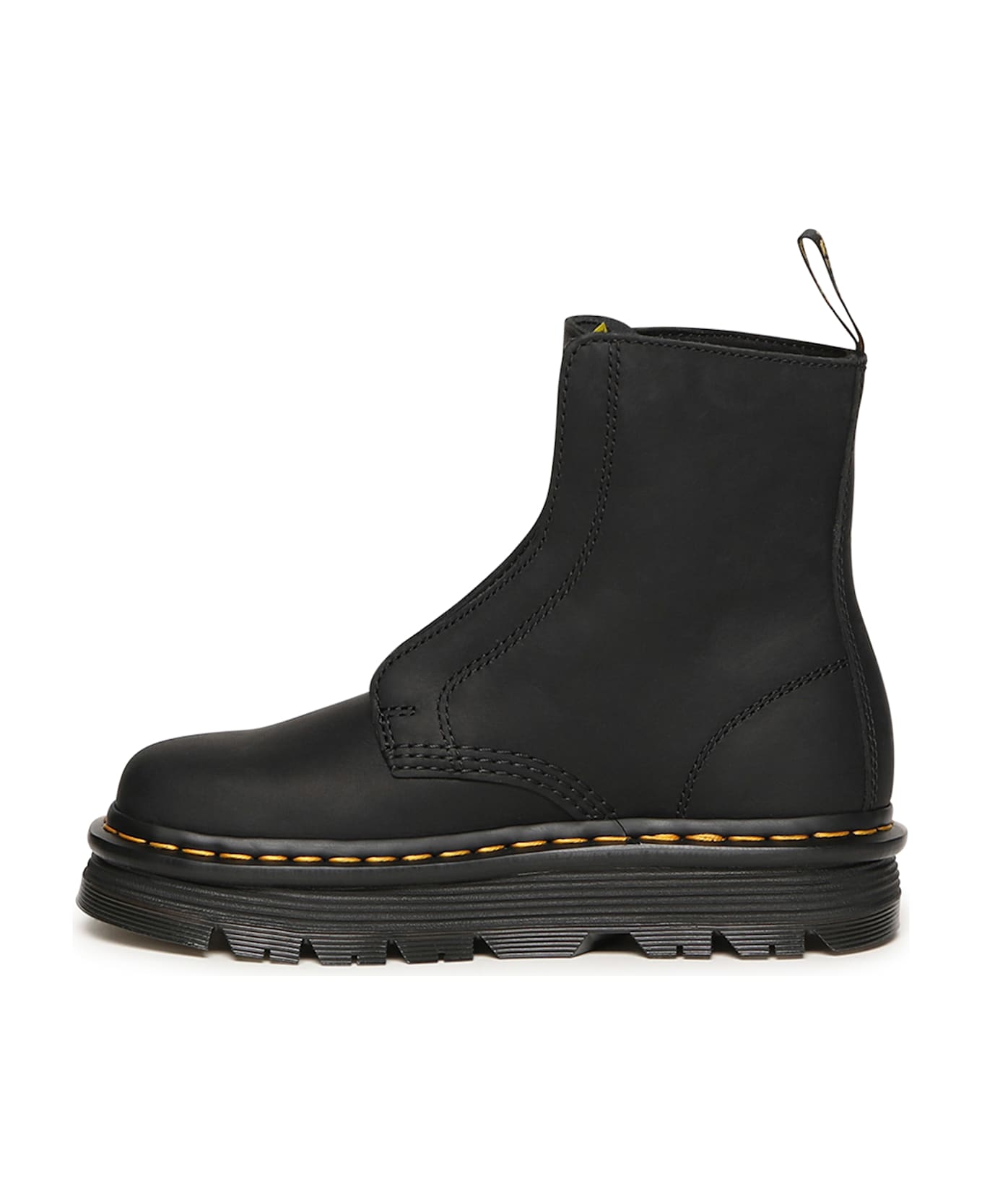 Dr. Martens Zebzag Laceless Leather Ankle Boots - Black