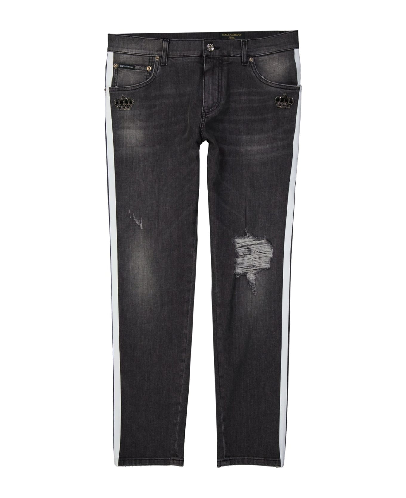 Dolce & Gabbana Skinny Denim Jeans - Black デニム