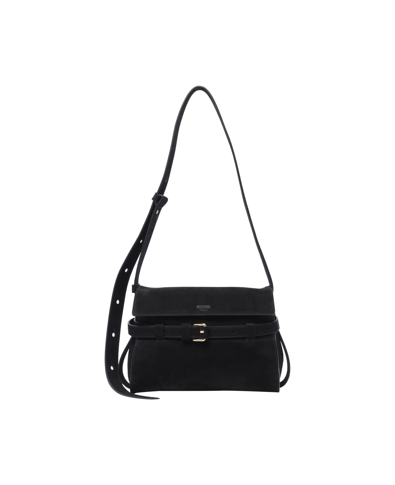 Moschino Tie Me Crossbody Bag - Black