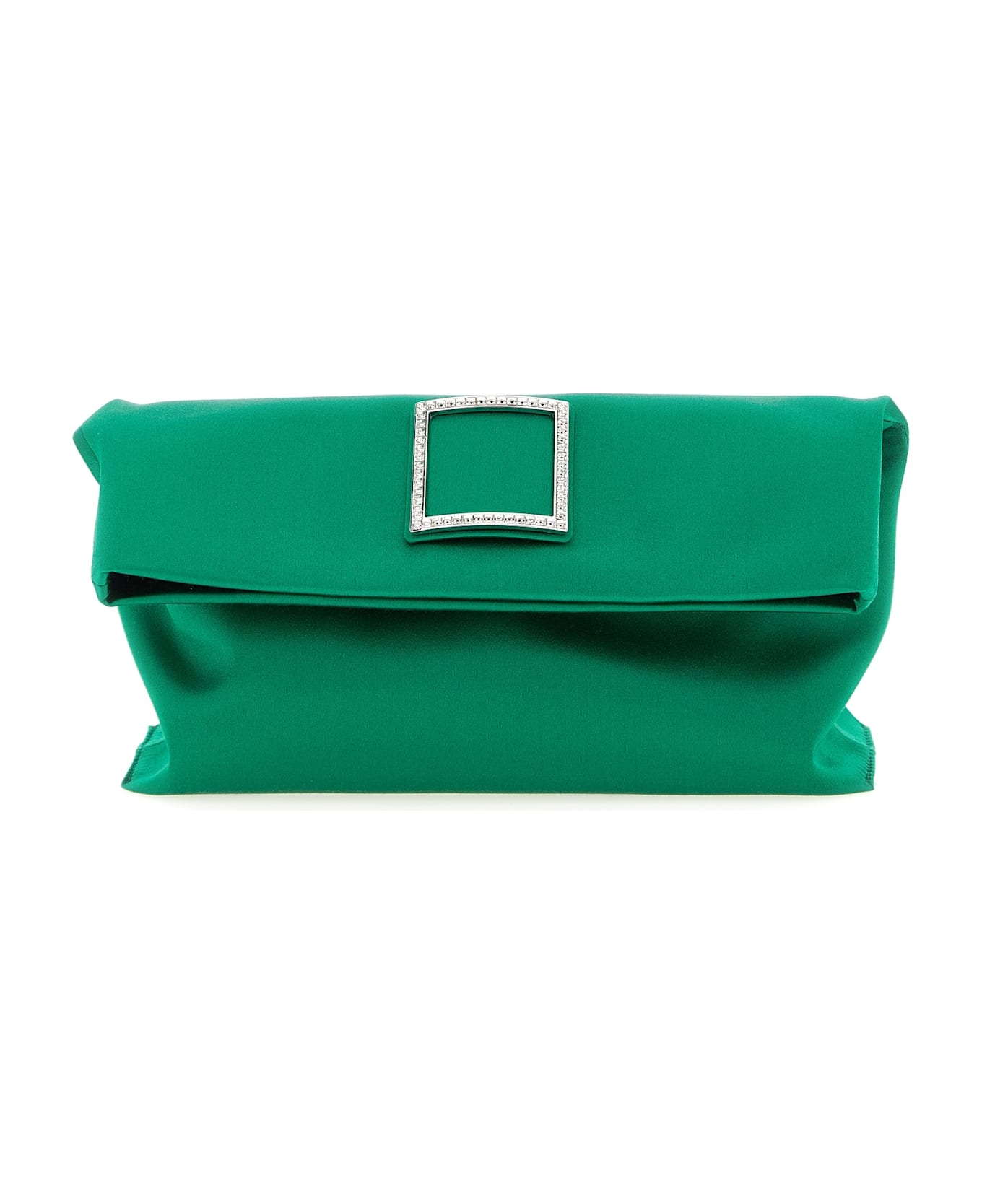 Roger Vivier 'trompette' Clutch - Green