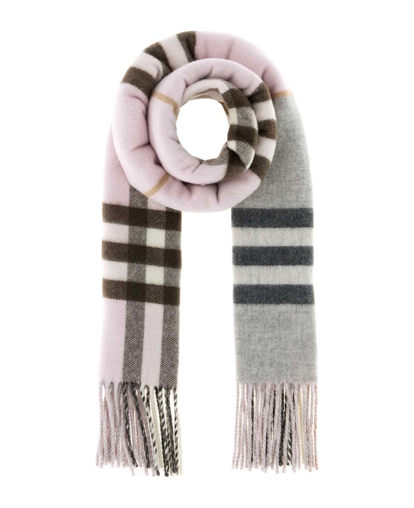 Burberry Embroidered Cashmere Scarf - BOWPINKMITTENGREY