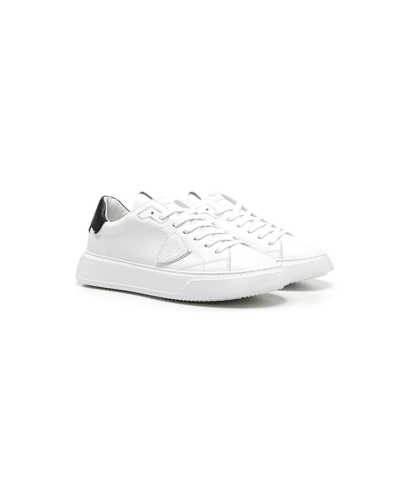 Philippe Model Temple Veau Sneakers - Bianco e Nero スニーカー