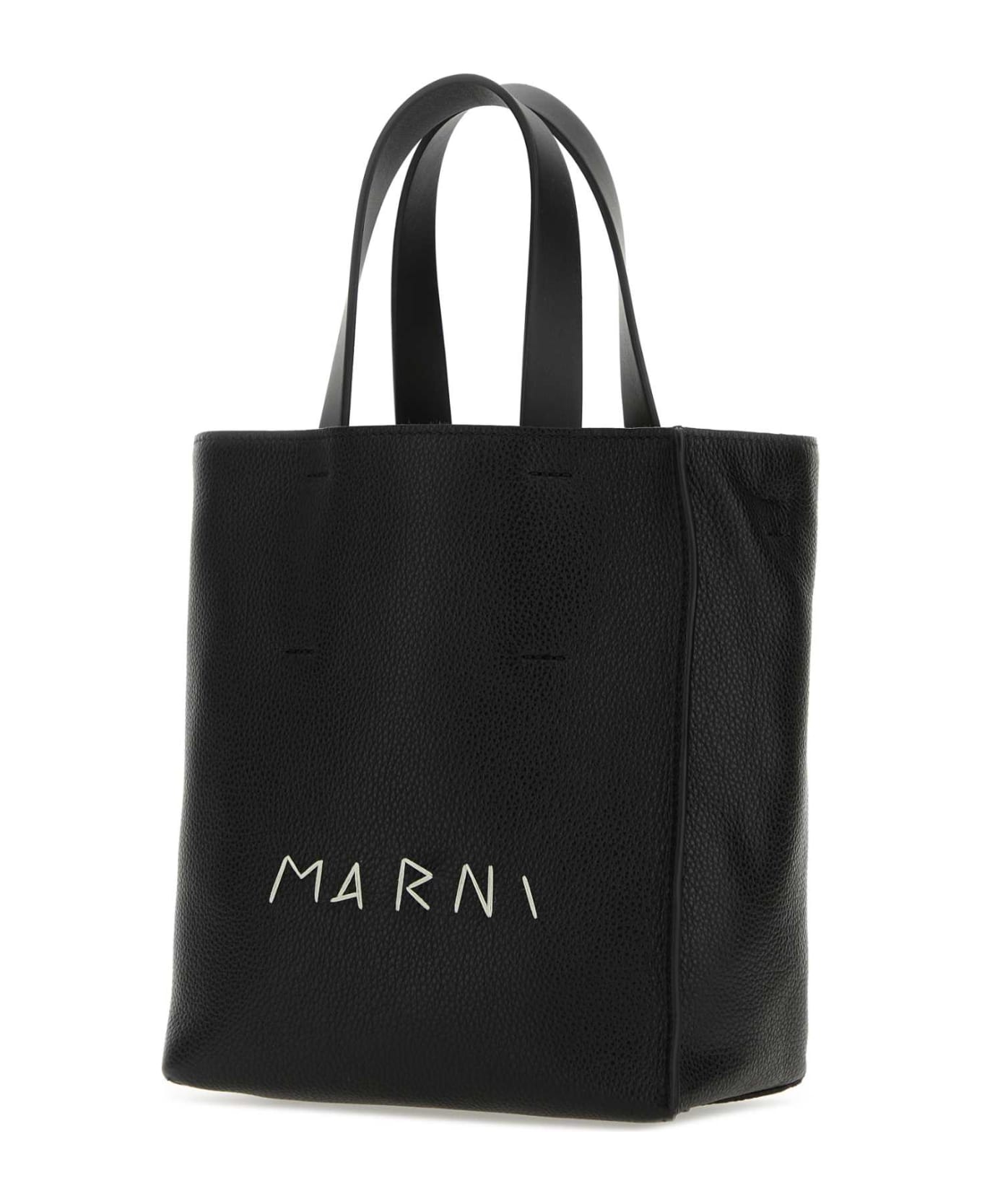 Marni Black Leather Mini Museo Handbag - 00N99 バッグ