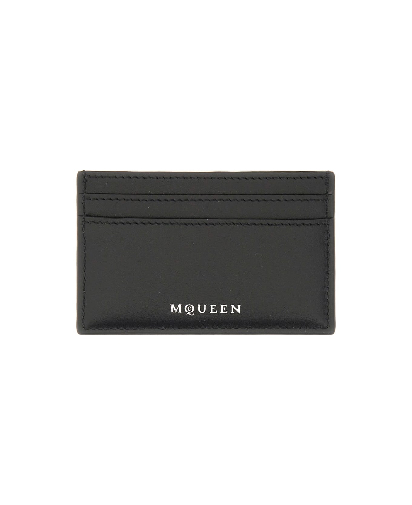 Alexander McQueen Card Holder 'skull' - BLACK