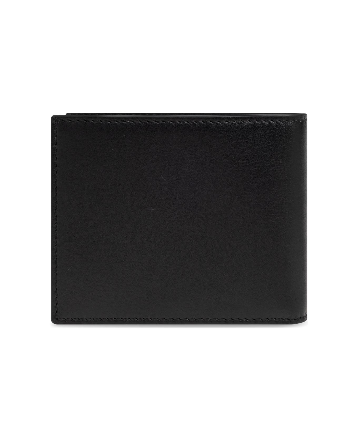 Alexander McQueen Black Leather Wallet - BLACK