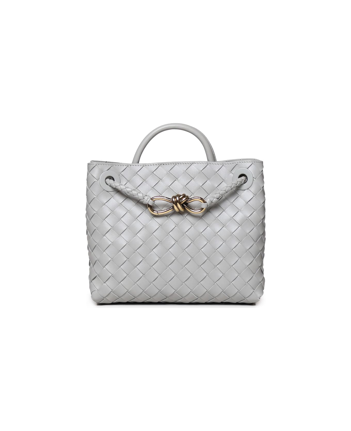 Bottega Veneta Medium Andiamo Leather Top Handle Bag In Aga Gr-m