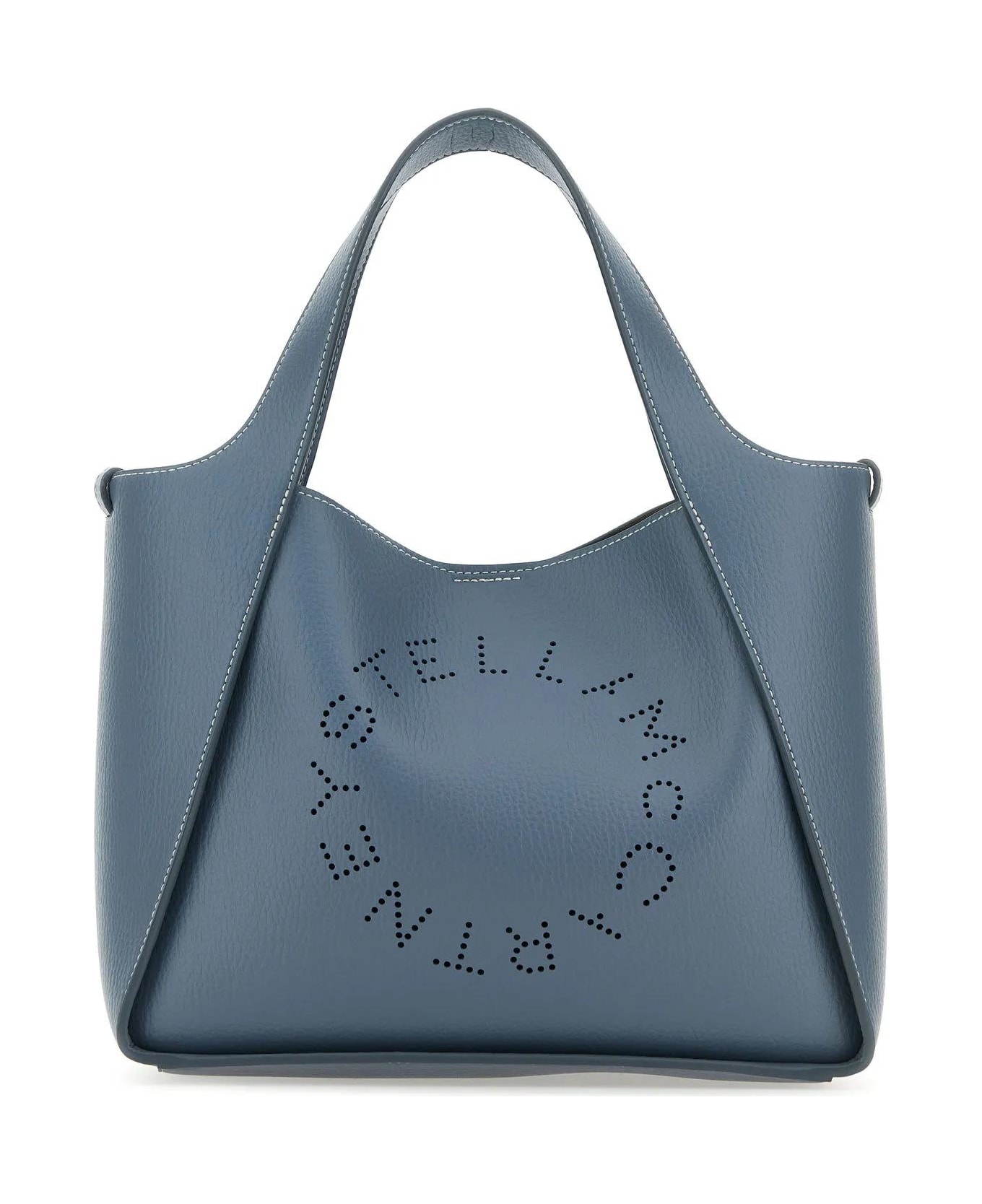 Stella McCartney Shoulder Bag With Logo - Blue Grey トートバッグ