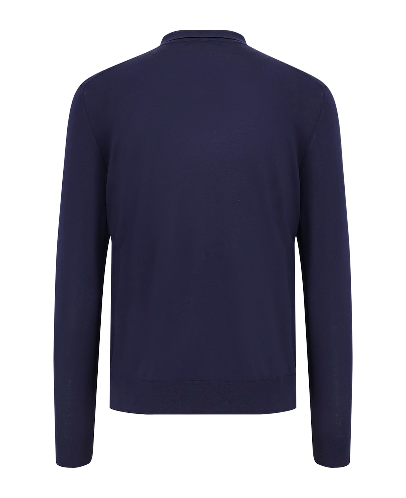 Kiton Wool Polo Shirt - Blue