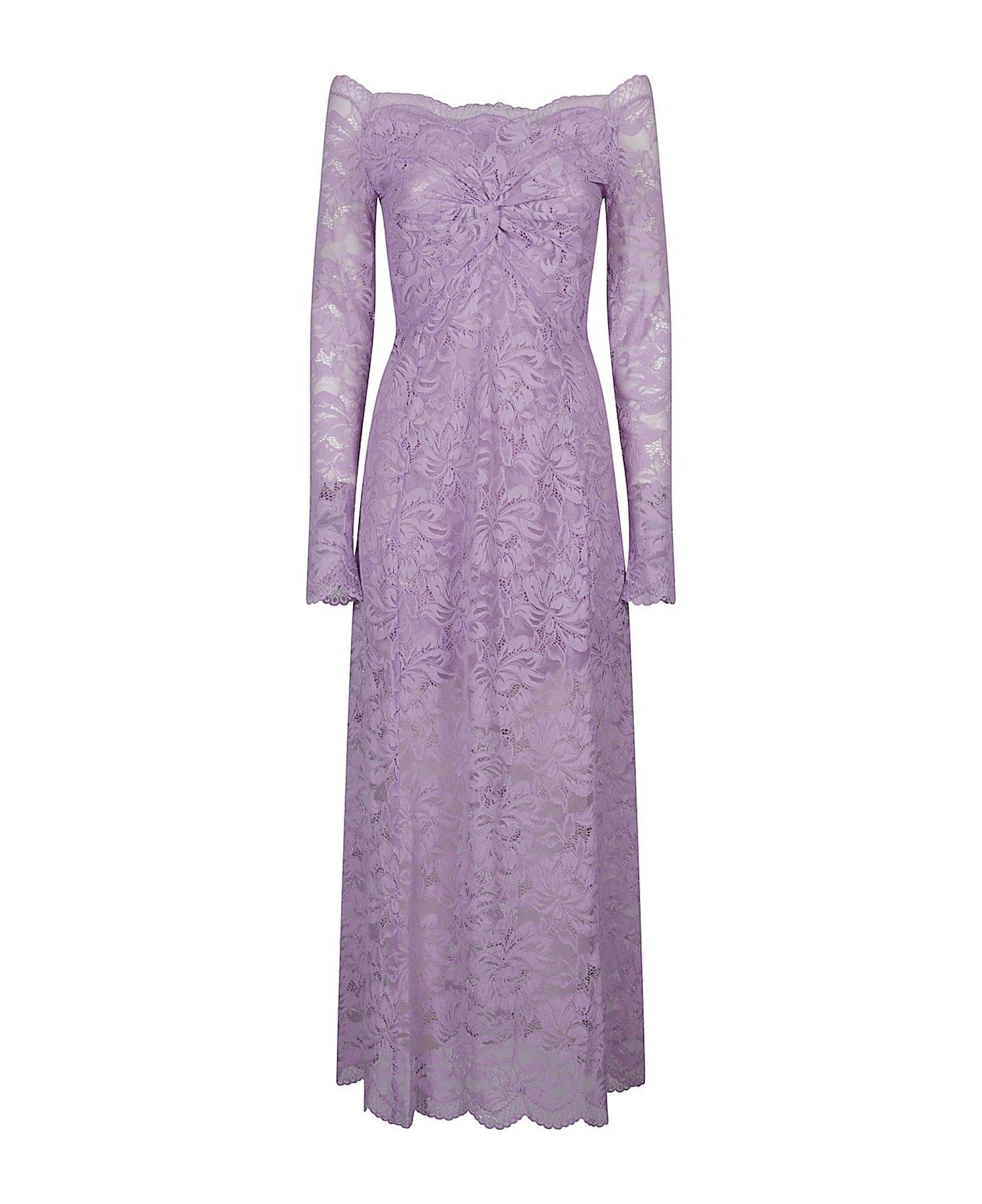 Paco Rabanne Lace Lavender Maxi Dress - Lilac