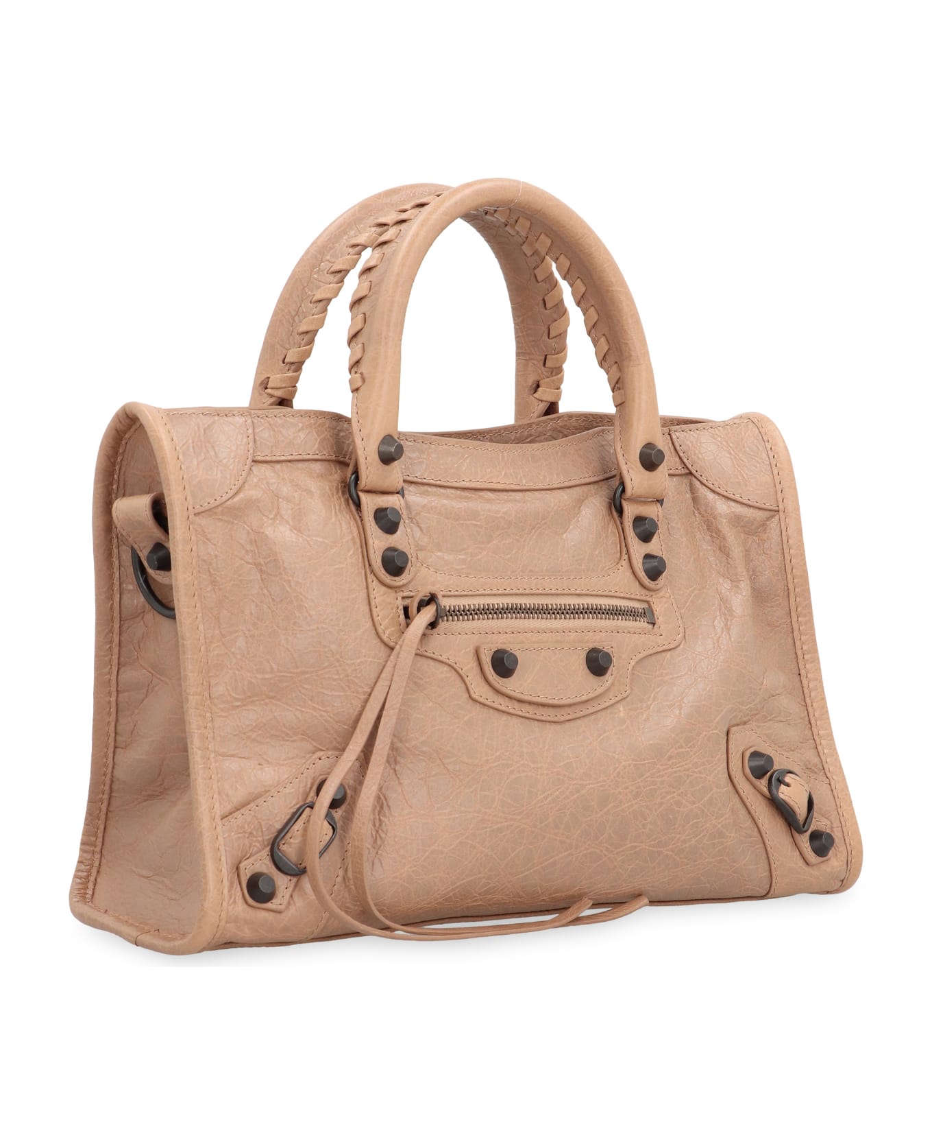 Balenciaga Le City Small Leather Bag - Beige