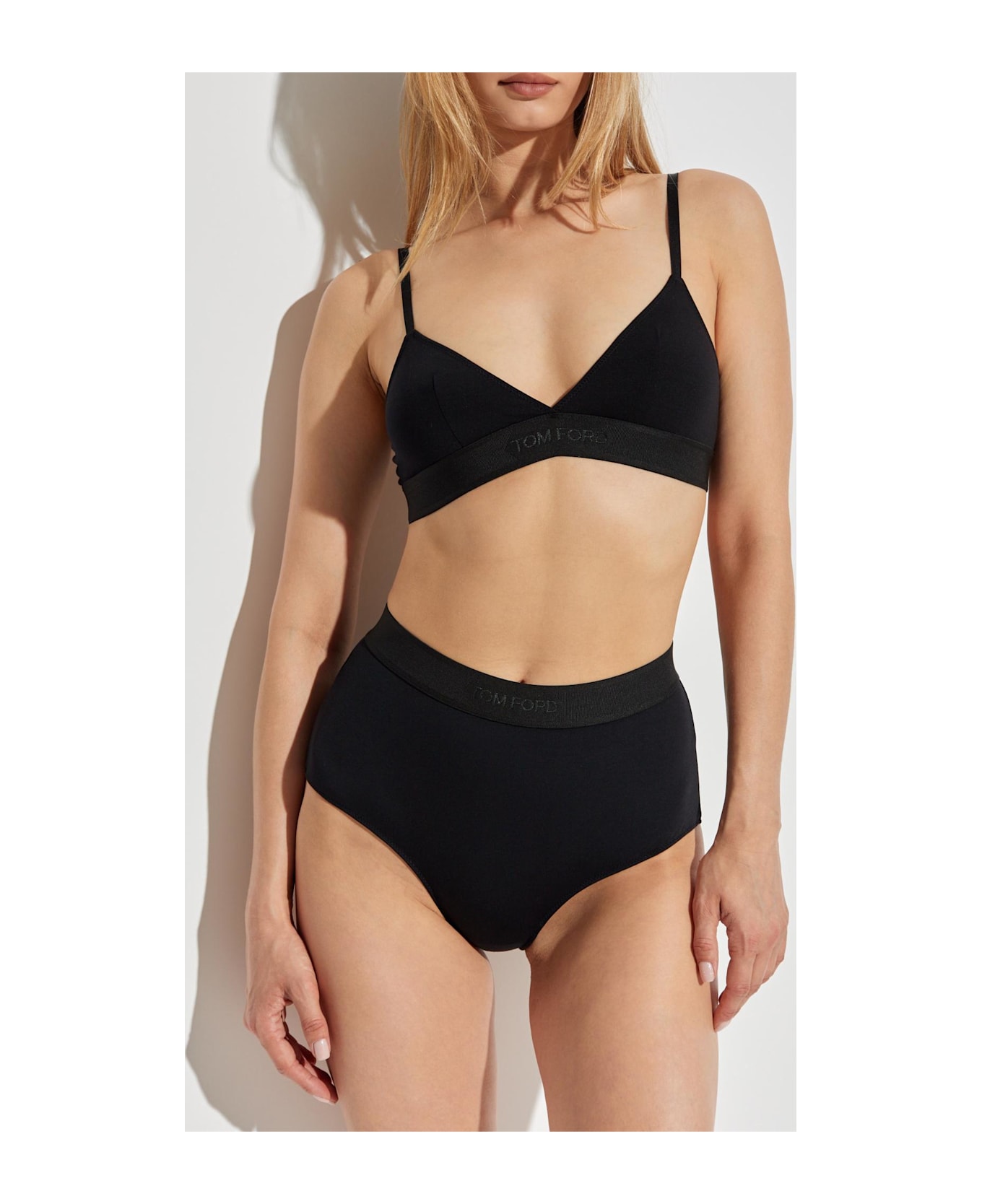 Tom Ford Bra With Logo - BLACK