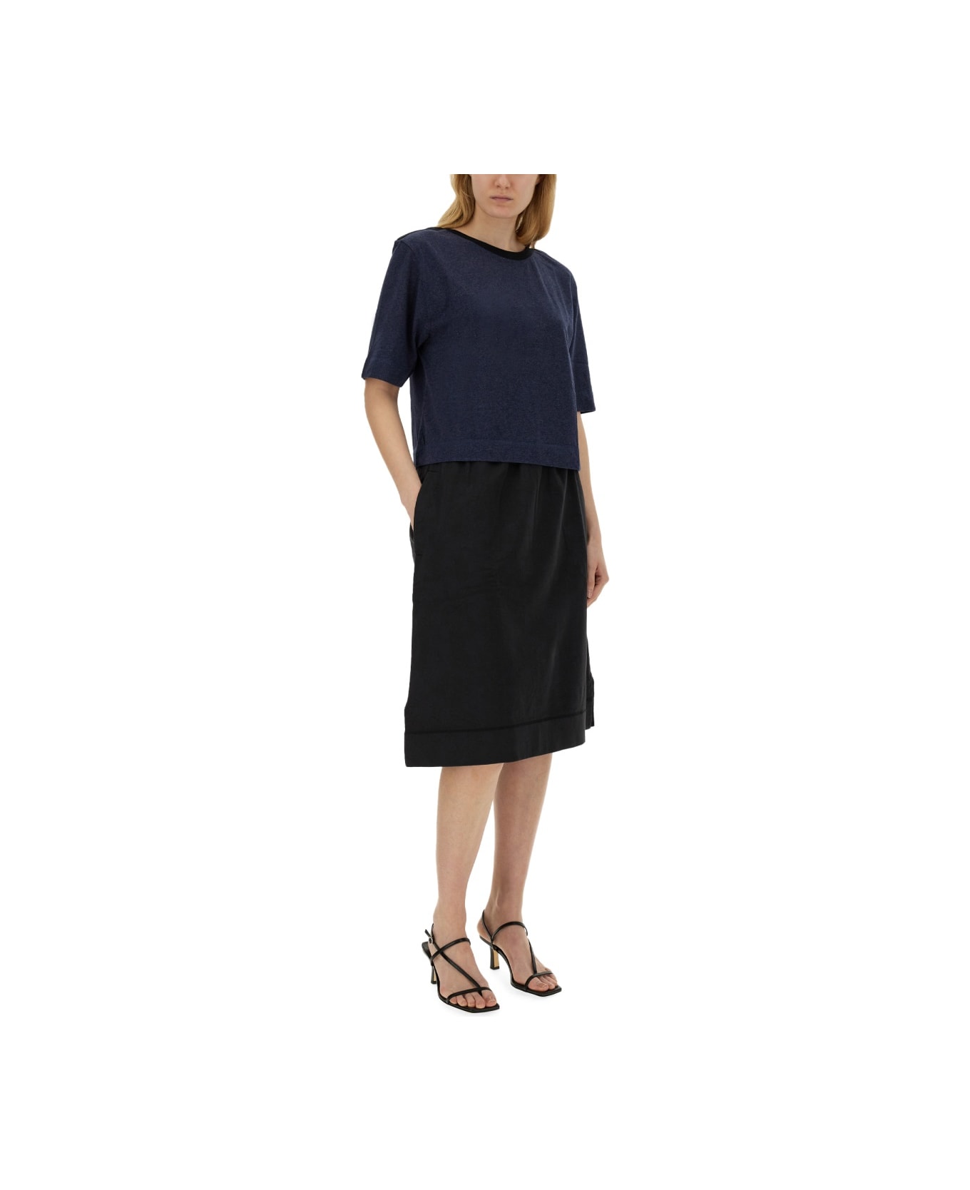 Margaret Howell Cotton Skirt - BLACK