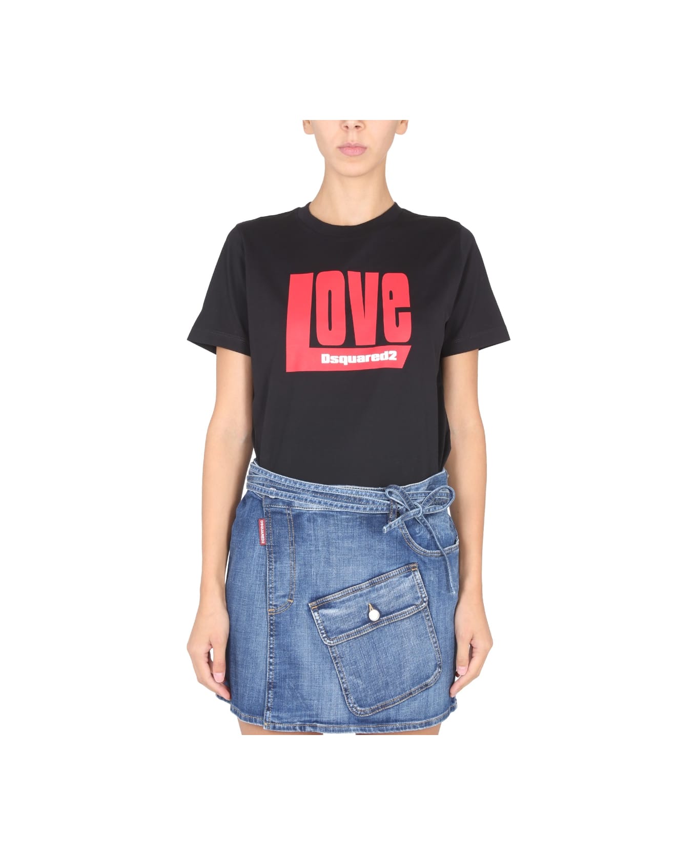 Dsquared2 "d2 Love Toy" T-shirt - BLACK Tシャツ