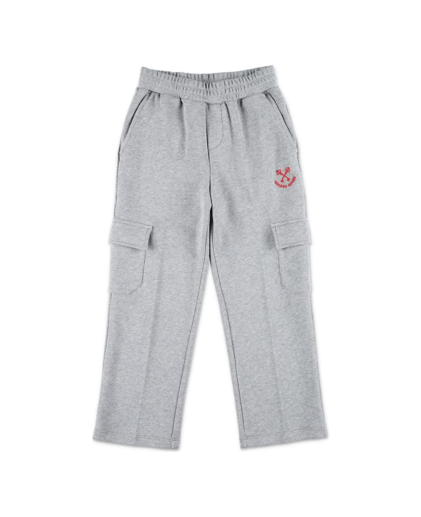 Golden Goose Pantaloni Sportivi Con Logo - Gray