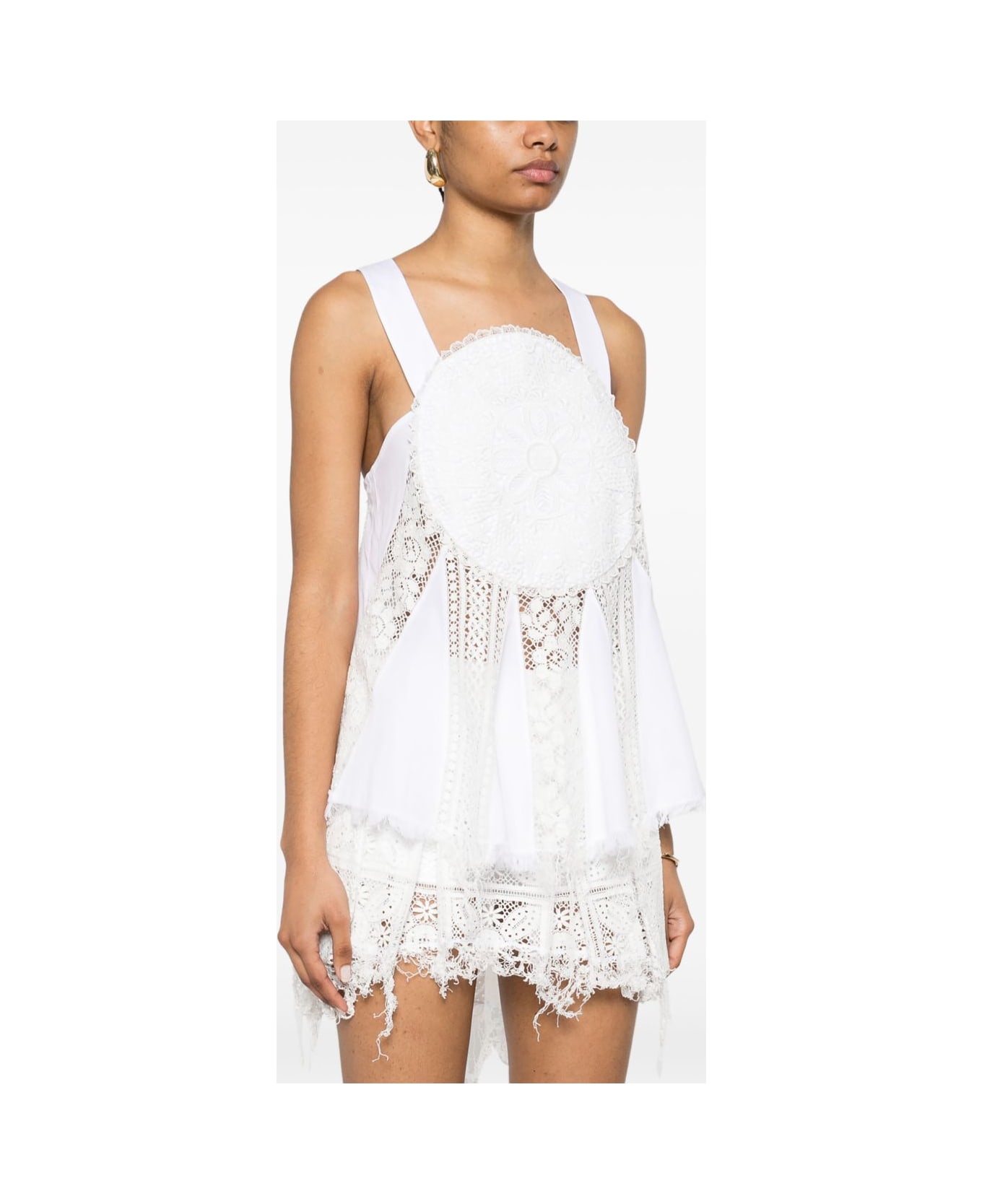 Loewe Embroidered Cotton Top - White