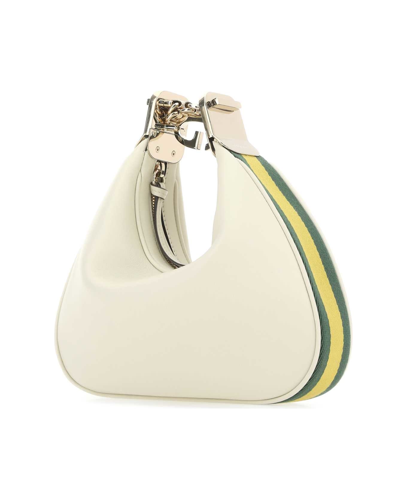 Gucci Ivory Leather Small Gucci Attache Shoulder Bag - 9109 トートバッグ