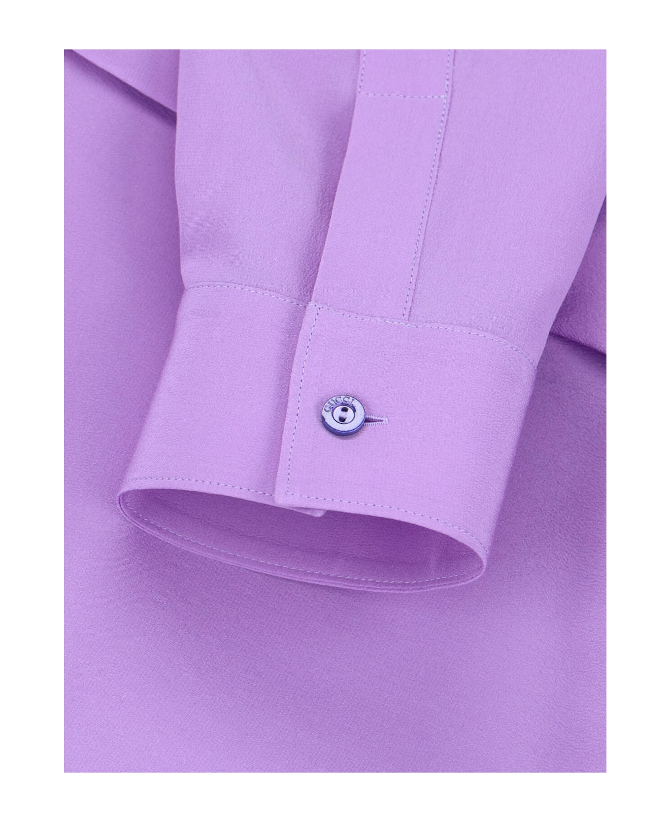 Gucci 
gg
 Silk Shirt - Purple