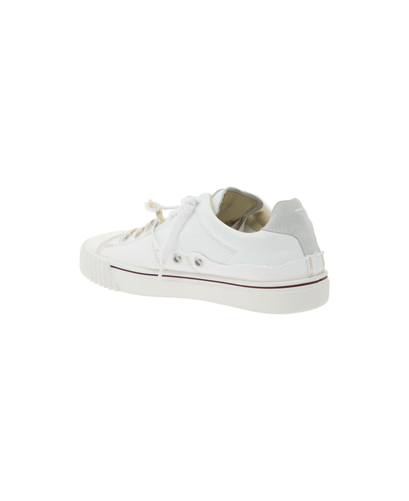 Maison Margiela White New Evolution Lace-up Sneakers In Leather Woman - White スニーカー