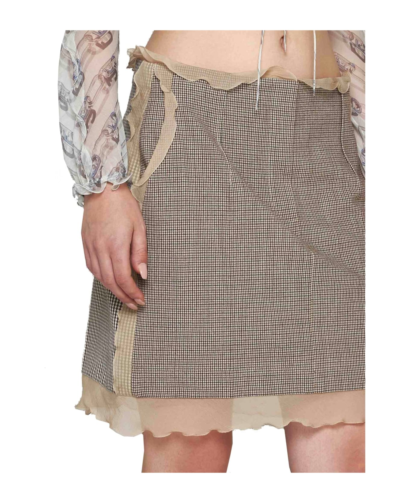 Fendi Mini Skirt - Beige スカート