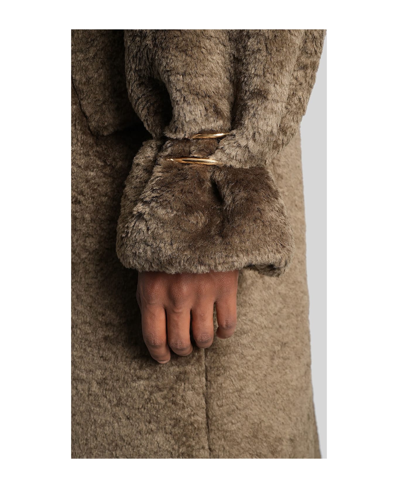 DARKPARK Coat In Green Polyester - green