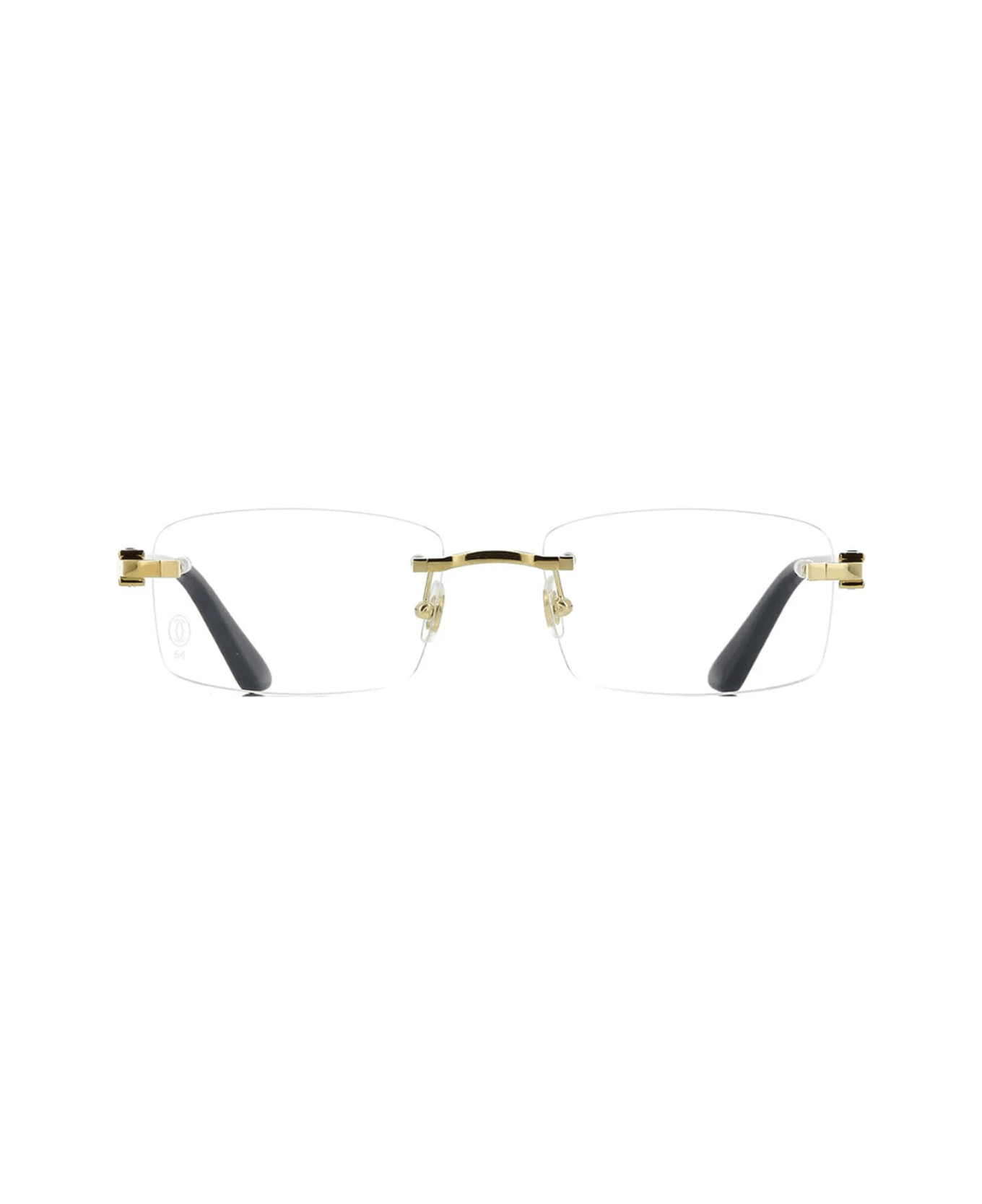 Cartier Eyewear Ct0287o C De Cartier 001 Gold Black Glasses - Nero