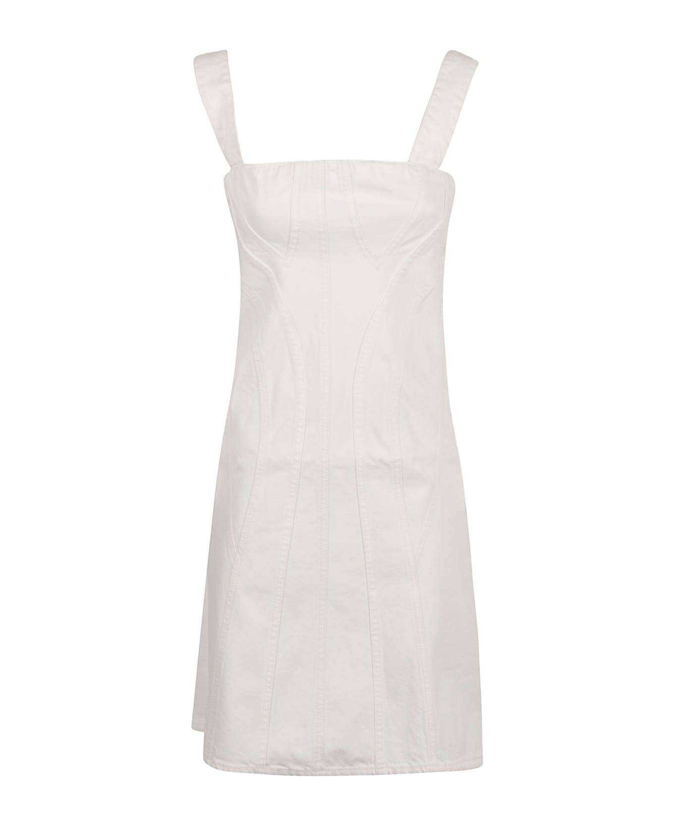 Stella McCartney Wash Denim Dress - White ワンピース＆ドレス